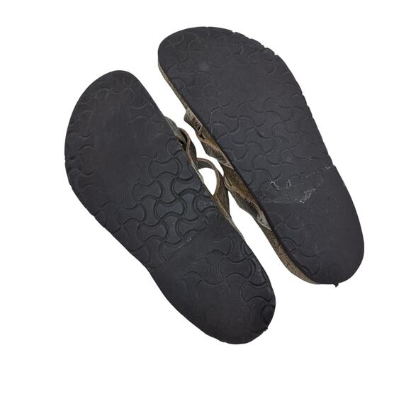 Birkenstock Temara Sandals Leather Buckle Flat Brown Size 41 US 10 10.5 - Picture 12 of 14